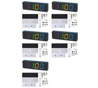 Tuminfar 5X Kit de Pratique de Soudure, Kit de Réveil Numérique à 4 Chiffres avec Modes Colorés RVB, Kit de Projet de Soudure D'Horloge DIY