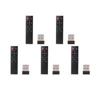 Tuminfar 5X Universel 2.4G Clavier Souris Air sans Fil Télécommande pour Android PC Box TV