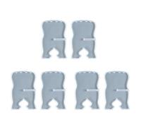 Tuminfar 6 Pièces Support de Livre Moule en Silicone Sculpté Eid Résine Coran Pliant Support de Livre de Prière Musulman Organisateur de Livre étagère
