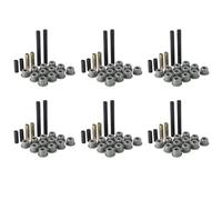 Tuminfar 6Ensemble Kit de Réparation de Manchon de Douille de Bras de Commande Supérieur/Ressort Inférieur pour Chariot de Golf Précédent de Voiture de Club 102289901