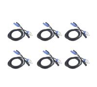 Tuminfar 6X Câble Powercon Combinaison de Prise Powercon et de Ligne de Signal XLR pour Le Transit du Signal de Connexion d'alimentation Lumineuse (A)