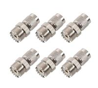 Tuminfar 6X Connecteur Adaptateur TNC Mâle vers PL259 UHF, Argent