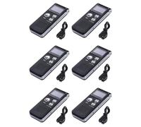Tuminfar 6X Enregistreur Vocal 8G, Lecteur MP3 à Réduction de Bruit Haute Définition, Adapté Aux Réunions et Autres Occasions