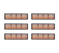 Tuminfar 6X Outil Calcul Plastique Abacus Arithmetique Soroban Enfant 17 Chiffres