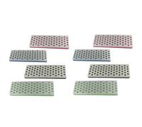 Tuminfar 8 Pièces Ensemble Diamant Pierre à Aiguiser Portable pour Ski Glace Snowboard Ski Bords Accessoires de Ski Aiguiseur de Couteau