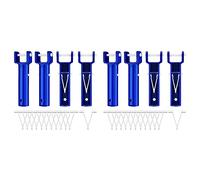 Tuminfar 8 Pièces Tête D'Aspirateur de Piscine Poignées Outil de Nettoyage de Piscine Accessoires de Remplacement avec 24 Pièces Clip en Forme de V