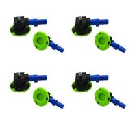 Tuminfar 8 Ventouses Concaves de 3 Pouces avec Pompe à Main Robuste de 75 mm avec Goujon Fileté M6