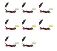 Tuminfar 8X USB 5V à 3V LR03 AAA Dummy Batterie Eliminators Câble pour Télécommande Radio LED Lumière 2m