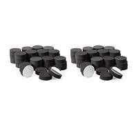 Tuminfar 96 Pièces Pot de Plantes Pieds Risers Caoutchouc Naturel Tapis de Pot de Fleur Pieds de Pot Invisibles