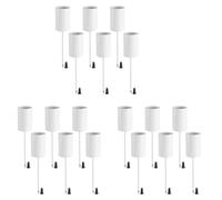 Tuminfar Bougies, Couronne de L', Bougeoirs, Couronne de L', Bougeoir, Bougies Coniques avec Brochette, 18 Pinces Blanc