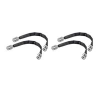 Tuminfar Câble Coaxial Plat Traversant pour Porte/Fenêtre 4 Pièces 50 Ohms SO239 UHF vers UHF