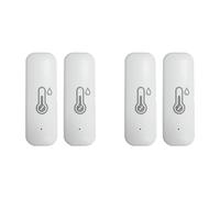 Tuminfar Capteur de Température et D'Humidité Intelligent 4X Tuya Zigbee Extérieur IP65 Étanche, Surveillance à Distance Via Application et Alertes pour Maison Intelligente.