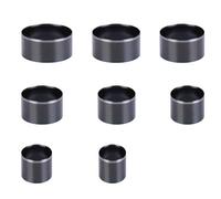 Tuminfar Ensemble de Coupe-Punch Creux de 20 mm à 55 mm D'Outil de Coupe-Cercle en Cuir Ensemble 8 Tailles de Trou Rond Punch