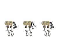 Tuminfar Interrupteur de LumièRe de Ventilateur de Plafond ZE-109 Interrupteur de LumièRe à Deux Fils avec Cordons Traction pour Ventilateurs de Plafonnier Lampes 6 PièCes Bronze