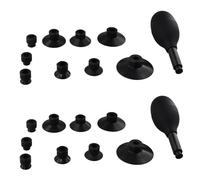 Tuminfar Kit de 2 Ventouses pour Lentilles 10 en 1 avec 18 Ventouses Interchangeables, Stylo D'Aspiration Manuel à Forte Aspiration, Extracteur de Lentilles