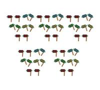 Tuminfar Mini Voltmètre DC Affichage 3 Fils DC 0-100V Testeur de Tension 50 Pièces 0,28 Pouces Panneau LED 4 Couleurs Combinées