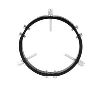 Tuminfar Monture de Recherche Star Finder à 3 Points avec Bagues de Verrouillage pour Astrophotographie pour Pointeur de Monture de Télescope 120mm Noir
