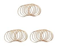 Tuminfar Paquet de 30 Les Anneaux en Métal avec Attrape-RêVes en Or de 3 Pouces, Anneaux en Macramé pour Attrape-RêVes et Artisanat