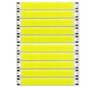 Tuminfar pour Lampe de Travail DIY pour Vélo, Source Lumineuse LED, 10 Pièces, 3V 3.7V DC, Bande LED COB de 60 Mm, 8 Mm, 3W, Blanc Chaud, Blanc Froid, Bleu, Rouge, COB Froid.