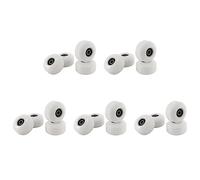 Tuminfar Roues de Planche à roulettes avec Roulements 52X30mm Street PU Roues Pièces de Planche à roulettes Cruiser Roues de Planche Longue (Ensemble de 20) Blanc