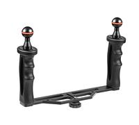 Tuminfar Stabilisateur de Plateau en Alliage D'Aluminium à Double PoignéEs pour BoîTiers de CaméRa sous-Marine Support de CaméRa de PlongéE
