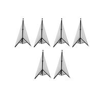 Tuminfar Universel Haut-Parleur DJ Léger Housse de Support Support de Trépied Double Face Jupe Canevas Matériau Extensible, 6 Pièces