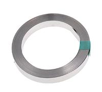 Tumintu 1 rouleau de 10 mètres de plaque de connexion en acier nickelé, bande d'acier, bande en , argent pour soudage par batterie et par points, 15 x 0,15 mm (l x p).