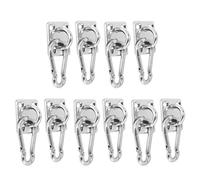 Tumintu 10 Ensembles de Crochets en U en Forme de U pour Mural Au Plafond Suspendu Hamac Multifonctions Robuste pour Hamac Crochet de Fixation pour Socle en MéTal avec Crochet