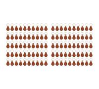 Tumintu 100 PièCes Porte-CléS en Cuir Bricolage Marron Blanc Porte-CléS Rivets Porte-CléS pour Clé de Voiture Maison Porte Clé Petite DéCoration Cadeau Fait Maison