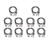 Tumintu 10X Câble Audio HiFi 2 Mâle vers XLR 3 Broches Mixage Console Amplificateur Dual XLR vers Dual Shileded Câble 1.5M