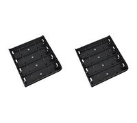 Tumintu 2 Pièces Séries 4X 21700 Support de Batterie Boîte de Rangement Boîtier ABS Ignifuge Batterie Externe Cas Fente Piles Conteneur avec éclats D'Obus