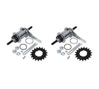 Tumintu 2 x 36 trous de marche Frein de vélo à pignon fixe en alliage d'aluminium Support de frein Moyeu de vélo