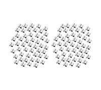 Tumintu 200Pcs Embout Gaines Fixation Cable Frein Vitesse 5mm Metal Argent pour Velo