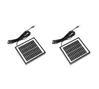 Tumintu 2X 12V 2W Panneau Solaire Panneau de LumièRe Solaire de Jardin DIY PièCes DC Port Panneau Solaire Module de Batterie pour Chargeur de Batterie