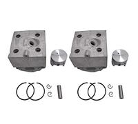 Tumintu 2X L'Ensemble de Piston de Cylindre de 46mm Convient à Br340 Br380 Br420 Br400 Sr340 Sr420