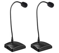 Tumintu 2X Microphone de Conférence Filaire Qr-501, Microphone à Condensateur de Microphone D'Enregistrement à Col de Cygne de Réunion de Bureau