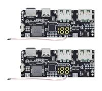 Tumintu 2X QC4.0 QC3.0 LED Double USB 5 V 4,5 Une 22,5 W Micro/Type-C USB Banque d'alimentation Mobile 18650 Module de Charge Protection de la TempéRature, A