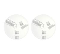 Tumintu 2X Règle D'Outil de Réglage de Rapporteur de Jauge de Distance de Plaque de Calibrage de Disque Vinyle LP Anti-Glissement pour Plateau Tournant