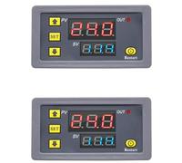 Tumintu 2X Relais Temporisé Numérique Affichage LED Minuterie de Cycle Interrupteur de Commande Relais Temporisé Réglable Interrupteur Temporisé DC12V