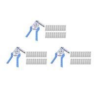 Tumintu 3pc Anneau de Cochon Outil Pince et 1800pcs M Clips Poulet de Filet Cage Fil Escrime Sertissage Soudure Soudage Joint de Reparation Outils A Main