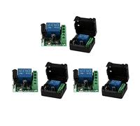 Tumintu 3X 12V DC 1CH 433MHz Interrupteur de Commande A Distance Sans Fil Module de Relais Recepteur Universel 433 MHz Kit de Bouton de L'Emetteur Diy