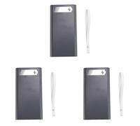 Tumintu 3X 12X18650 BoîTier de Batterie de Charge sans Soudure BoîTe de Stockage de Batterie Bricolage BoîTier de Batterie Externe T12 avec LumièRe 18650 BoîTier de Batterie