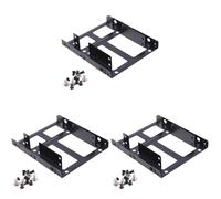 Tumintu 3X Double Couche SSD Cadre MéTallique 2.5 à 3.5 Interne Ordinateur SSD Disque Dur Double Convertisseur de Bureau Adaptateur Support
