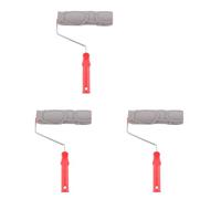 Tumintu 3X Pierre Texture en Caoutchouc en Relief Peinture Rouleau Brosse Outil à Main Intérieur et Extérieur Maison Chambre DIY DéCoration Murale Outil