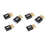 Tumintu 4K Displayport Connecteur factice DP Adaptateur d'écran virtuel DP Connecteur factice EDID Headless Ghost Emulateur fantôme Accessoires pour PC 6 pièces