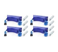 Tumintu 4PCS Support de Réservoir de Propane Cylindre Support Mural Support de Bouteille de Gaz Cylindre de Gaz ABS avec Vis Bleu