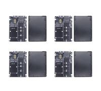 Tumintu 4X Carte Adaptateur M.2 NGFF MSATA SSD vers 3.0 Carte Convertisseur 2 en 1 Carte Adaptateur M.2 SSD BoîTier de Disque Dur Externe