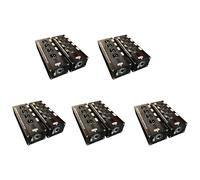 Tumintu 5 Paire D'Extension de Câble Audio XLR 3 Broches 4 Canaux et sur Réseau, Extension de Signal Réseau DMX512 5 Mâle + 5