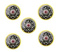 Tumintu 5 Pièces 150 mm 5/16 Filetage 52 Trous Moyenne Densité Aléatoire Ponceuse Orbitale Crochet et Boucle Support Compatible avec CEROS DEROS