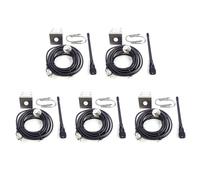 Tumintu 5X Antenne Marine VHF 156-163Mhz Antenne de Mât ÉTanche en Caoutchouc avec Câble 5M RG-58 pour Bateau Voilier Yacht